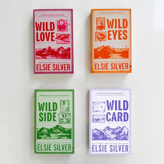 Wild Love, Wild Eyes, Wild Side & Wild Card by Elsie Silver (Wild Series – 4 Books Set) | Cash on Delivery | Free Bookmarks