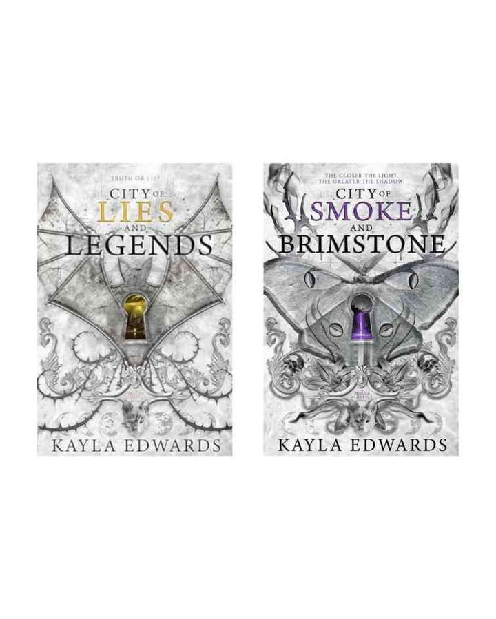 City of Lies and Legends & City of Smoke and Brimstone by Kayla Edwards (House of Devils Series) | Cash on Delivery | Free Bookmarks