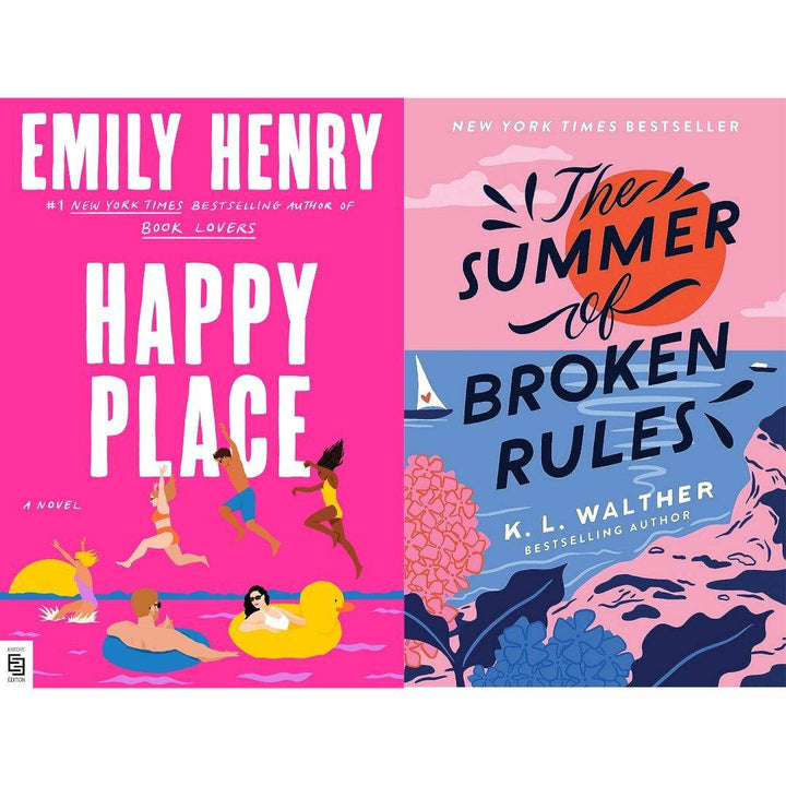 Happy Place by Emily Henry + The summer of broken rules by K.L. Walther