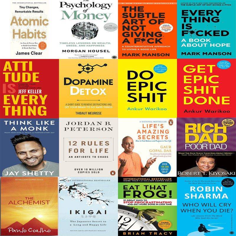 Best Self Help Books combo - 16 books