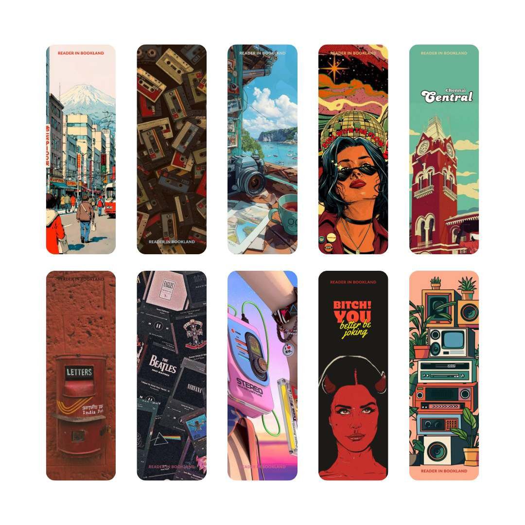 Retro Bookmark - 10 Unique Design
