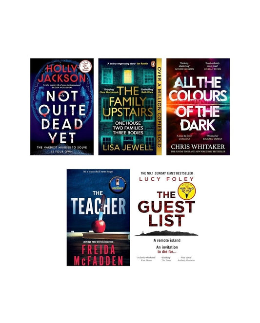 Thriller &amp; Mystery Combo (5 Books) | Holly Jackson, Lisa Jewell, Chris Whitaker, Freida McFadden, Lucy Foley | Cash on Delivery | Free Bookmarks