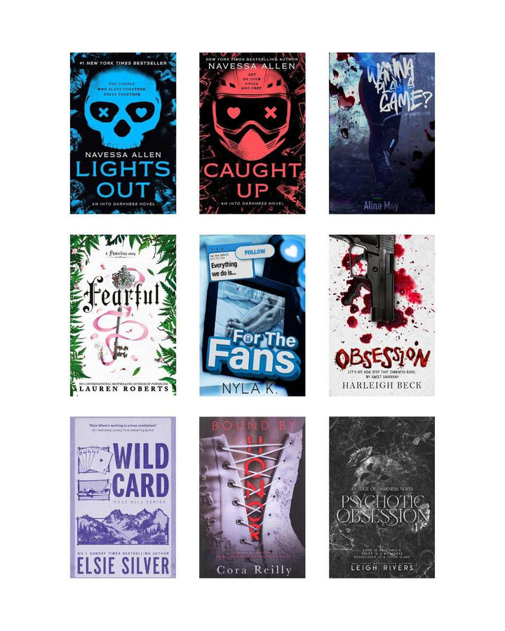 Dark Romance Novels Combo (9 Books) - Cash on Delivery Available &amp; Free Bookmarks!