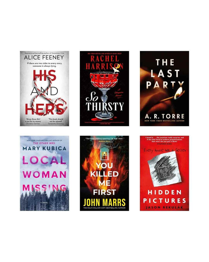 Psychological Thriller &amp; Mystery Books Collection: 6 Paperback Books | Cash on Delivery | Free Bookmarks