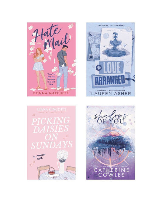 Romance Novel Paperback Combo: 4 Books | Cash on Delivery | Free Bookmarks