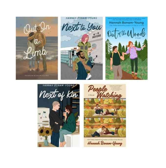Hannah Bonam-Young Books Collection: Out on a Limb, Next to You, Out of the Woods, Next of Kin, and People Watching (5 Books)