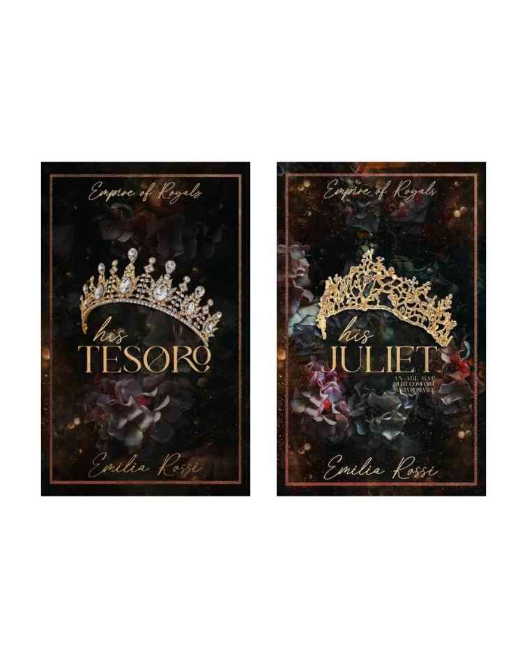 Empire of Royals Series by Emilia Rossi (His Tesoro &amp; His Juliet) | Cash on Delivery | Free Bookmarks