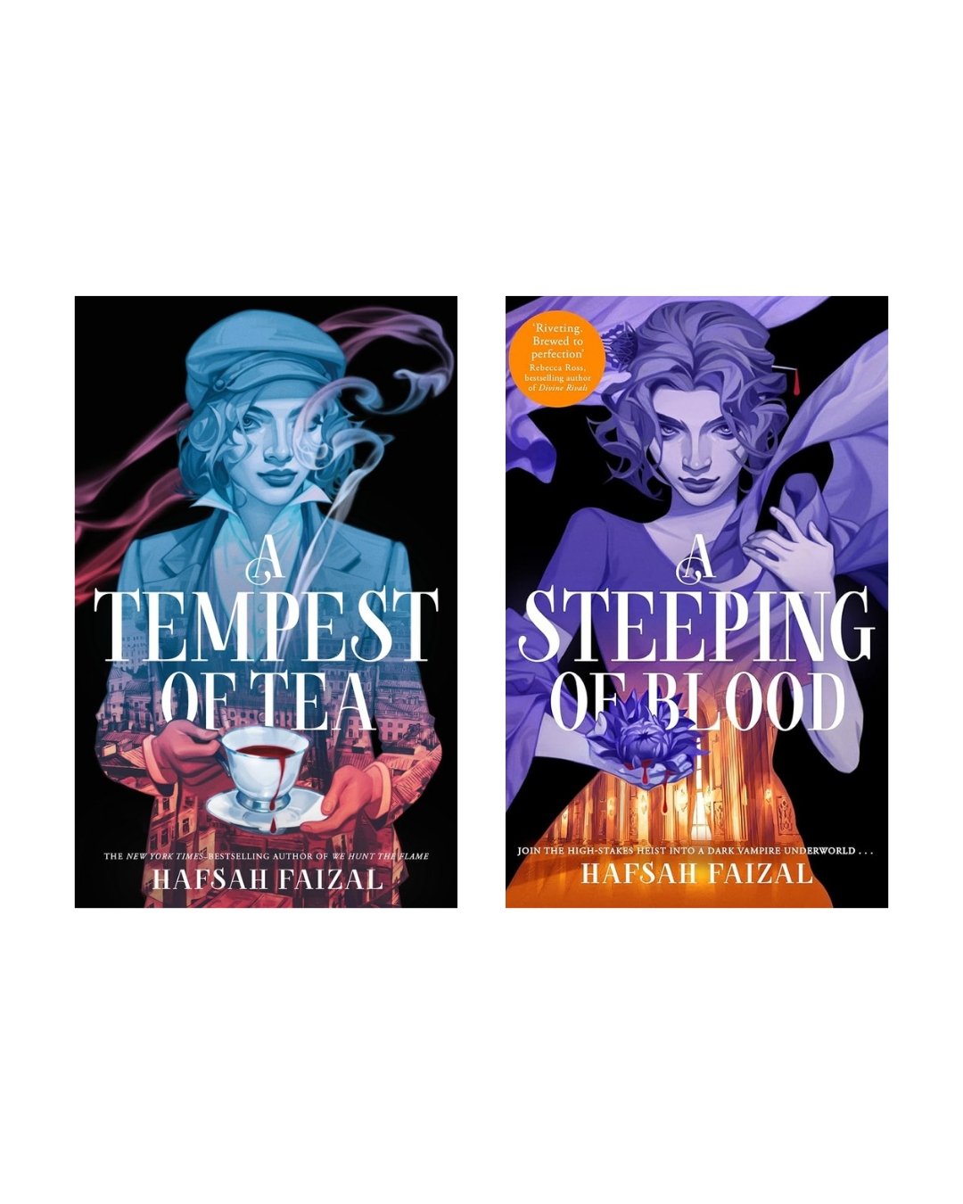 Blood and Tea Series by Hafsah Faizal (A Tempest of Tea &amp; A Steeping of Blood) | Cash on Delivery | Free Bookmarks