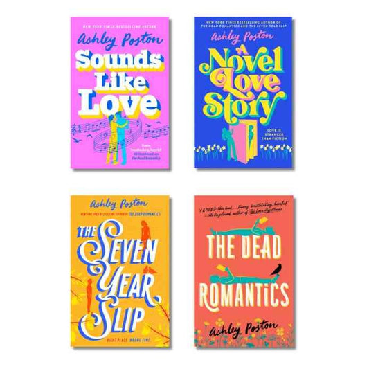 (Combo 4 Book) Sounds Like Love + A Novel Love Story + The Seven Year Slip + The Dead Romantics by Ashley Poston