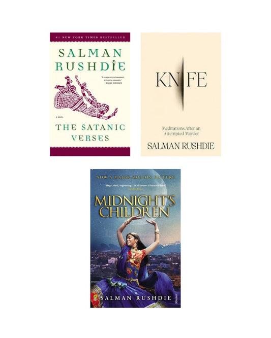 The Satanic Verses + The Knife +  Midnight’s Children by Salman Rushdie – Classic Fiction Bundle