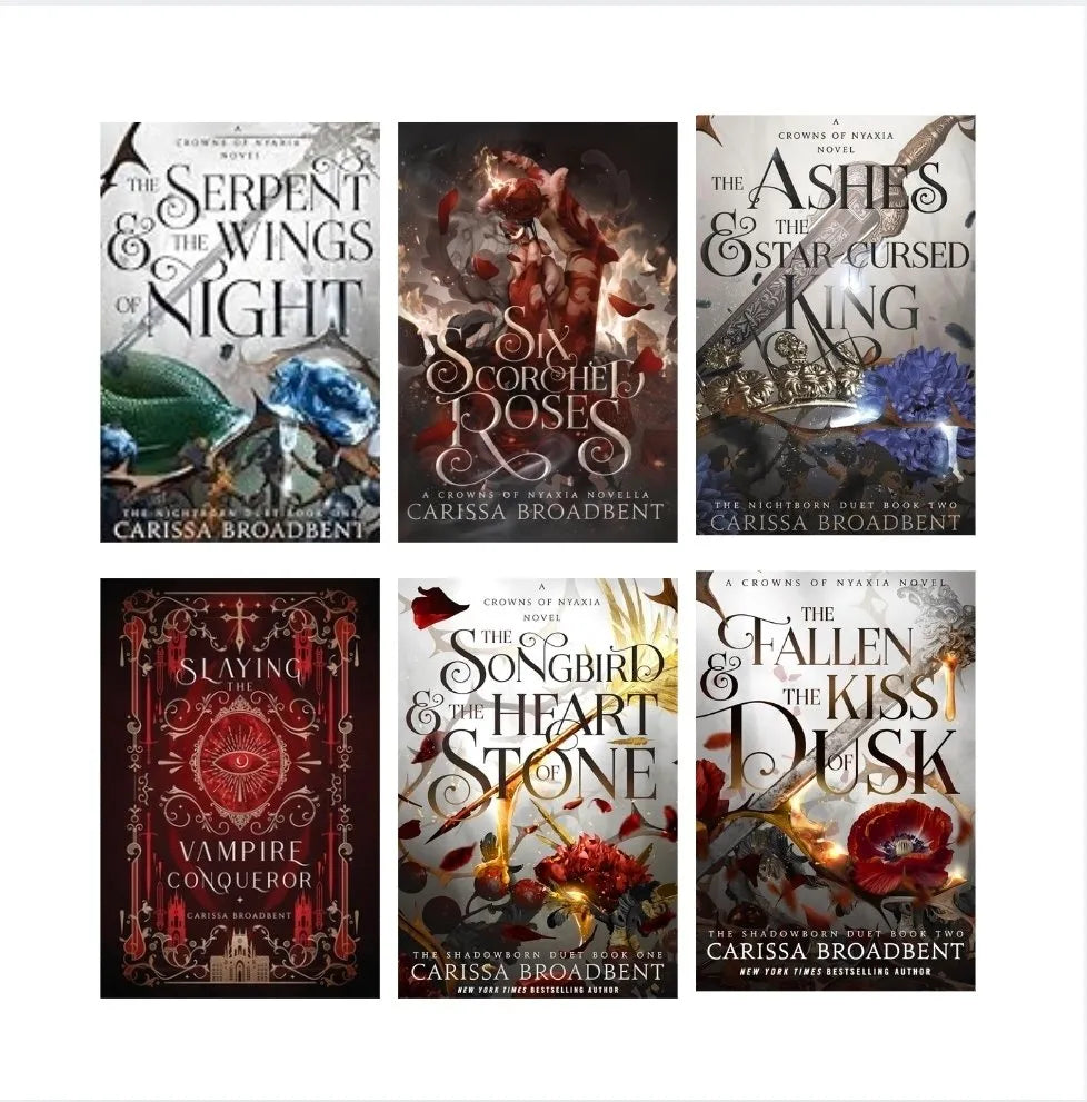 Crowns of Nyaxia Series by Carissa Broadbent (Set of 6 Books) | Fantasy Romance Collection | Paperback