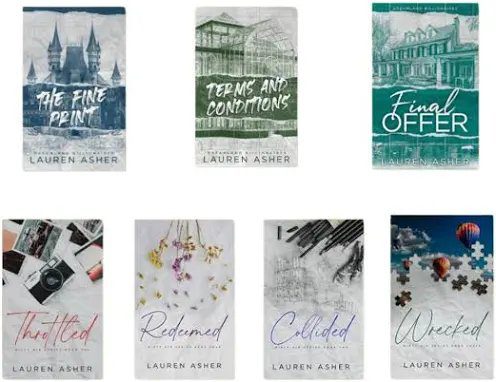 Lauren Asher books combo (Dreamland Billionaire + Dirty air series, 7 Books)