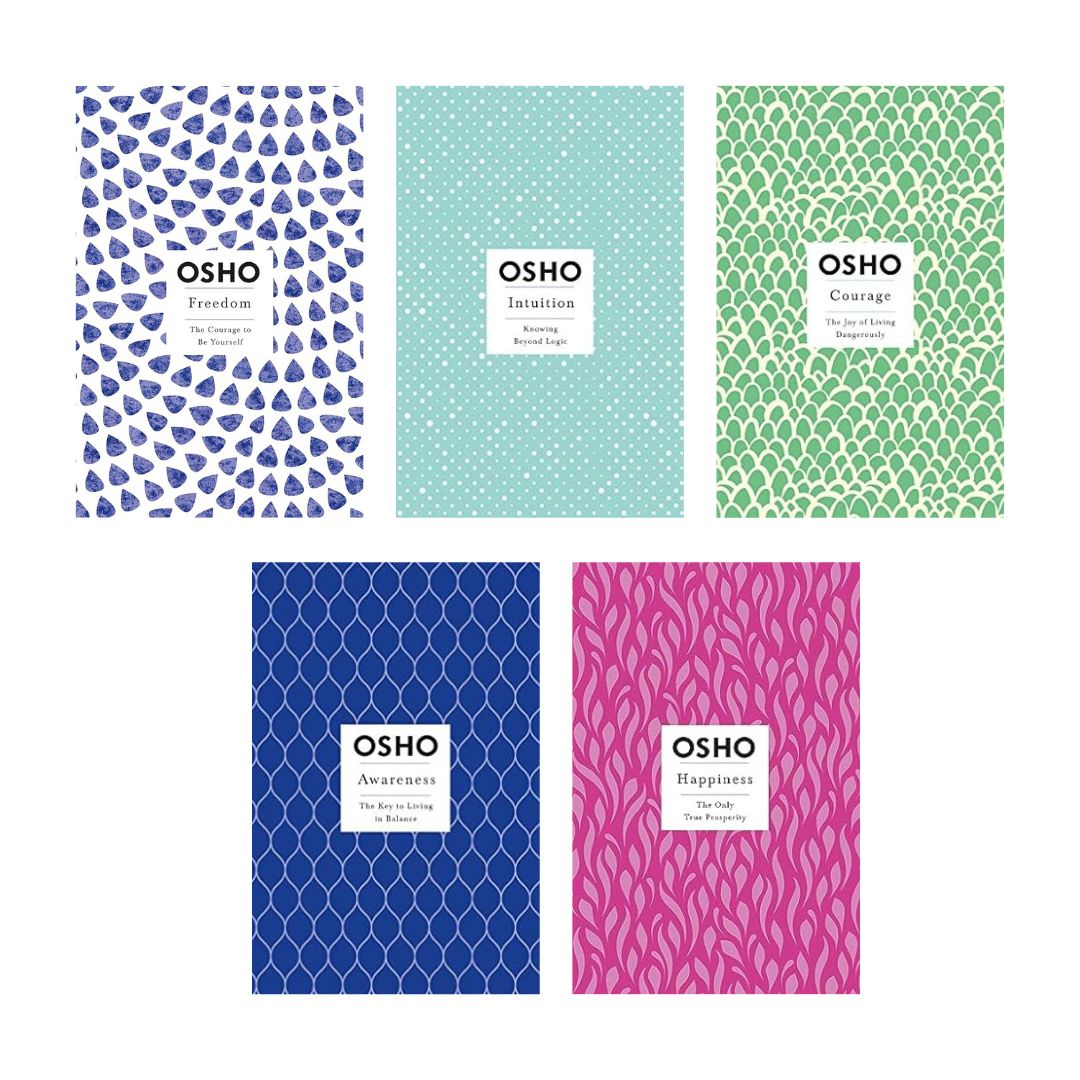 Osho 5 books combo (Happiness + Freedom + Courage + Intuition + Awareness)
