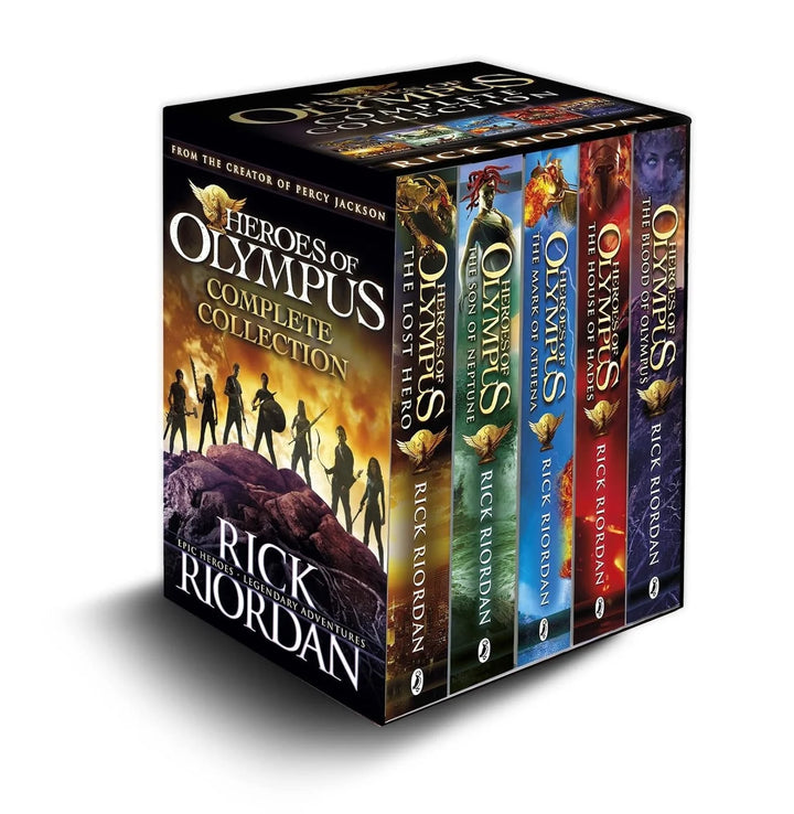 Percy Jackson & Heroes of Olympus Complete Box Set Collection by Rick Riordan – 10 Books Pack