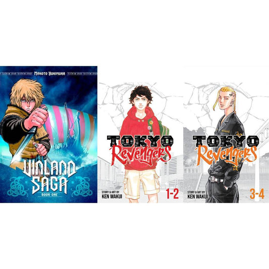 Vinland Saga Book 1 + Tokyo Revengers 1-2 & 3-4
