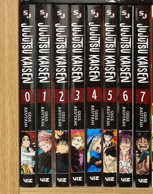 Jujutsu Kaisen Manga Set Vol. 0–7 (8 Books) by Gege Akutami (English, Paperback)