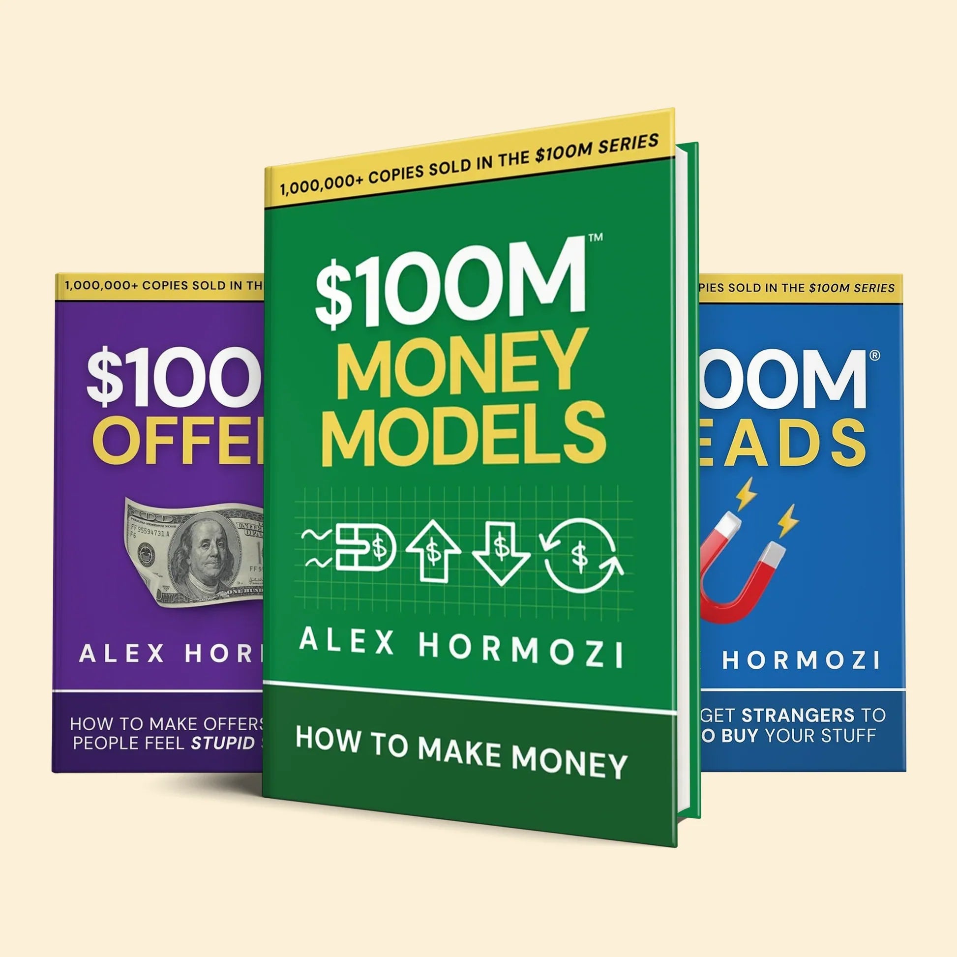 Alex Hormozi Book Combo (Set of 3) – $100M Offers, $100M Leads & $100M Money Models | Business, Marketing & Entrepreneurship Books
